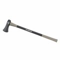 Pipers Pit 36 in. S400 Jobsite Forged Steel Single Bit Splitting Maul Fiberglass Handle Gray - 6 lbs PI3308503